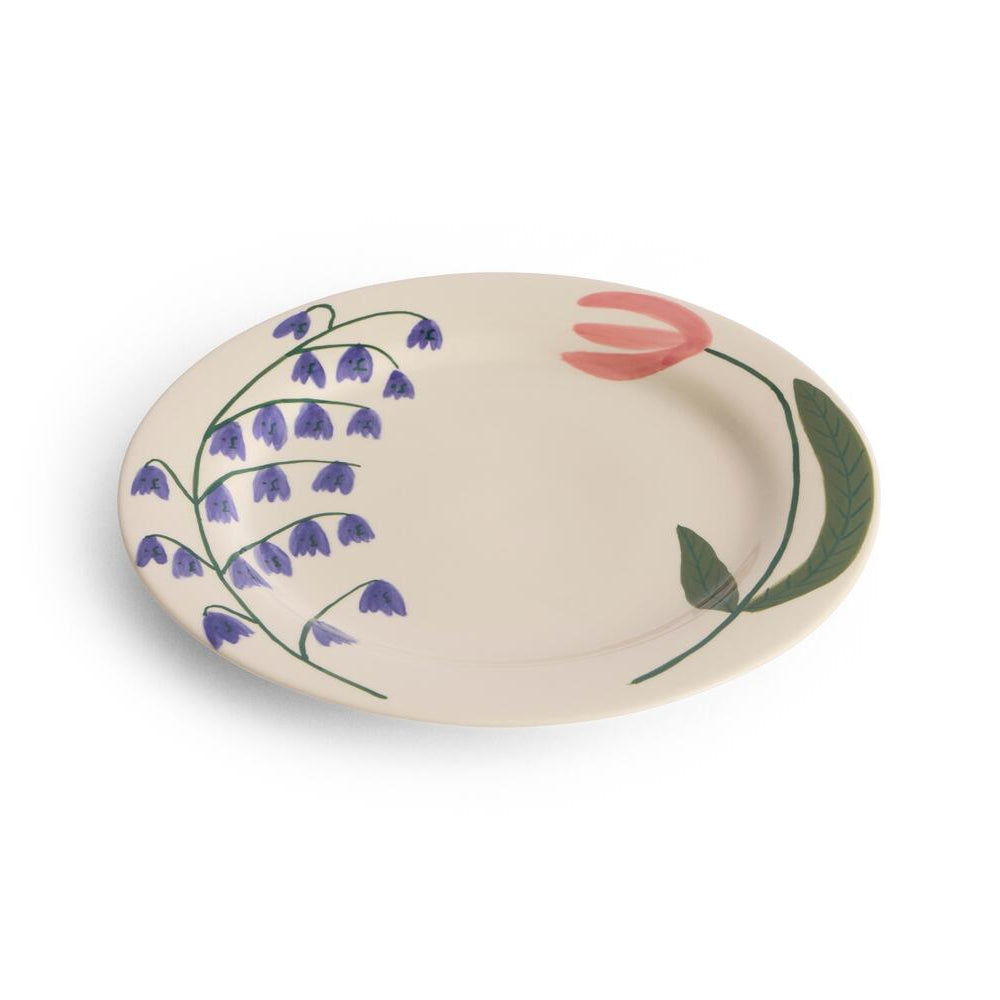x Emma Kohlmann La Pittura tallerkem, Ø28,5 cm. - Wild flower klokkeblomst
